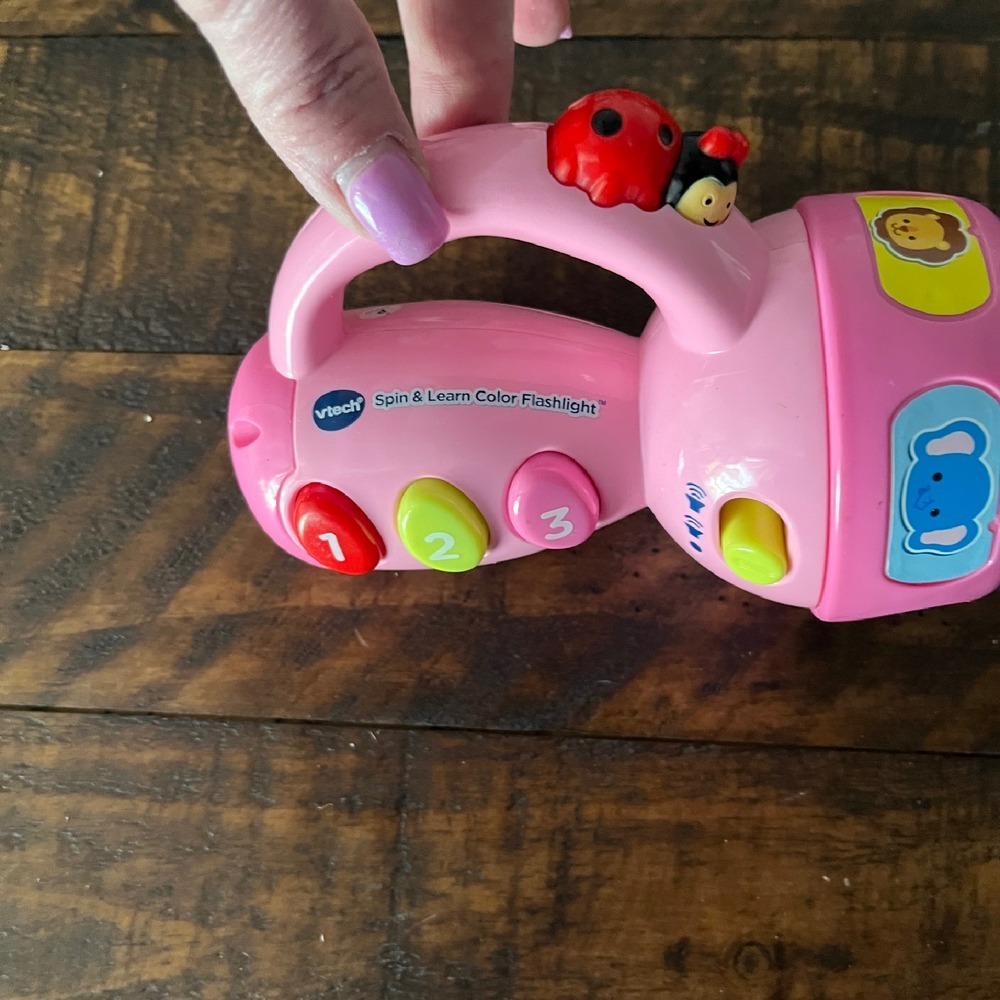VTech Spin & Learn Color Flashlight Numbers Animals Sounds Toy‎ - Picture 5 of 5
